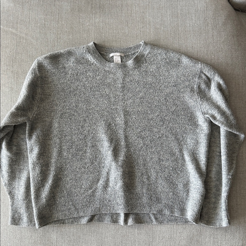 H&M Heather Gray Women's Crew Neck Sweater